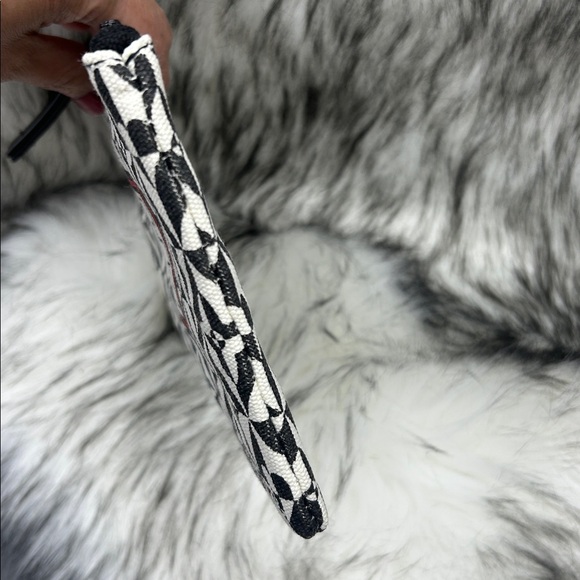 Brighton red black LOVE canvas makeup pouch, EUC - Picture 4 of 9